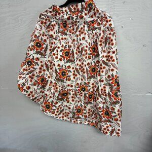 Joie asymetrical floral‎ skirt with ruffle design, Size 4